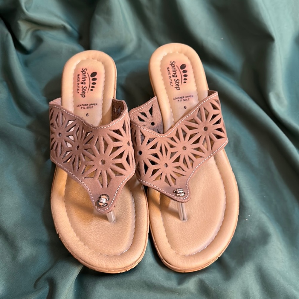Spring Step Wedged Sandal